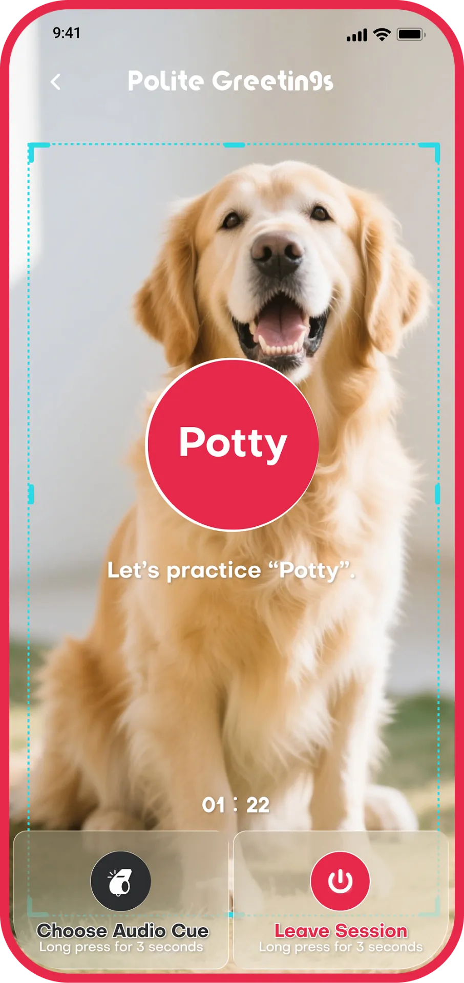 First-Person Mode — Polite Greetings training screen